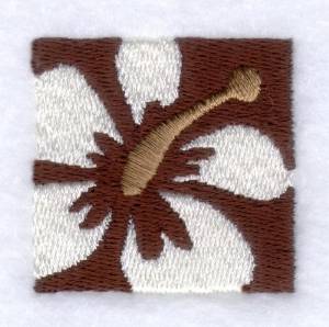 Picture of Tiki Hibiscus Machine Embroidery Design