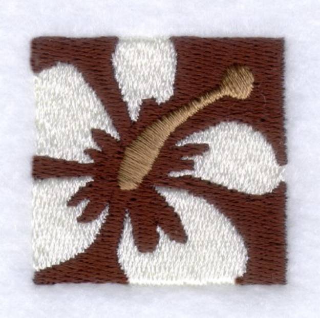 Picture of Tiki Hibiscus Machine Embroidery Design