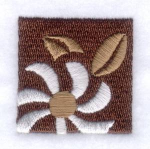 Picture of Tiki Flower and Leaves Machine Embroidery Design