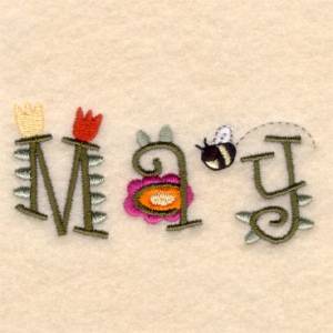 Picture of May Decorative Machine Embroidery Design