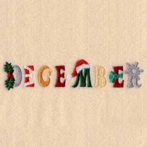 Picture of December Decorative Machine Embroidery Design