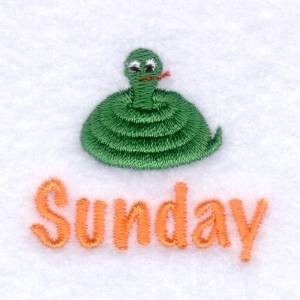 Picture of Boys Sunday Snake Machine Embroidery Design