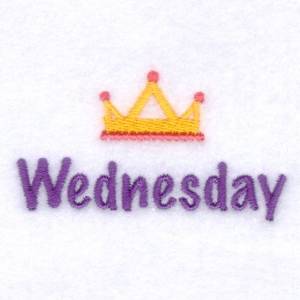 Picture of Girls Wednesday Tiara Machine Embroidery Design