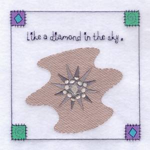 Picture of Diamond Square Machine Embroidery Design