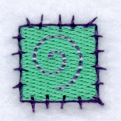 Swirl Patch Machine Embroidery Design