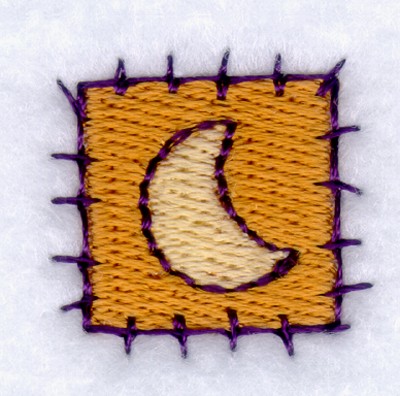 Moon Patch Machine Embroidery Design