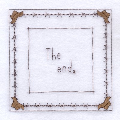 The End Farm Square Machine Embroidery Design