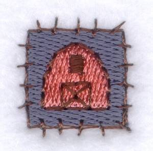 Picture of Barn Patch Machine Embroidery Design