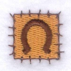 Picture of Horseshoe Patch Machine Embroidery Design