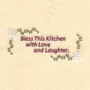 Picture of Bless This Kitchen Machine Embroidery Design
