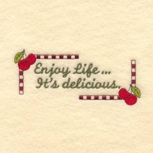 Picture of Enjoy Life Machine Embroidery Design