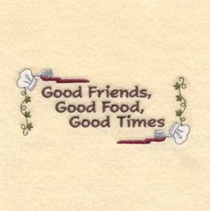 Picture of Good Friends Machine Embroidery Design