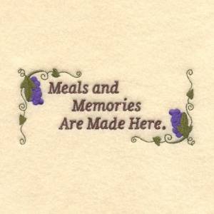 Picture of Meals and Memories Machine Embroidery Design