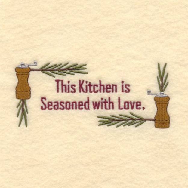 Picture of Seasoned With Love Machine Embroidery Design