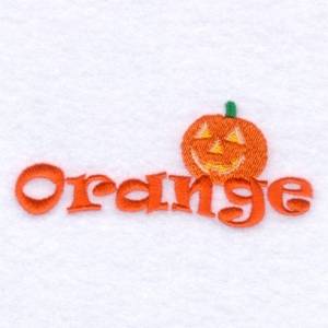 Picture of Jack O Lantern Orange Machine Embroidery Design