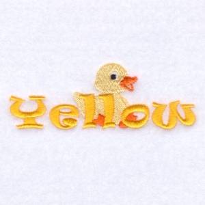 Picture of Rubber Duck Yellow Machine Embroidery Design