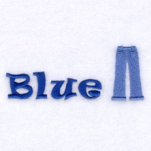 Picture of Jeans Blue Machine Embroidery Design