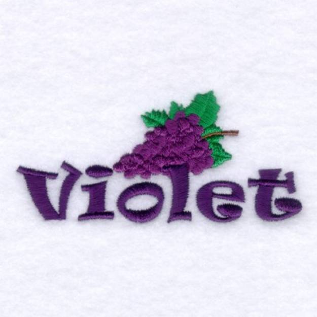 Picture of Grapes Violet Machine Embroidery Design
