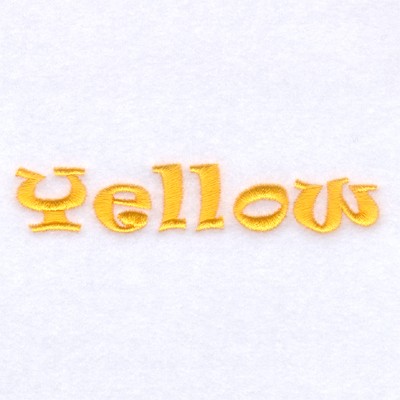 Rainbow Yellow Machine Embroidery Design