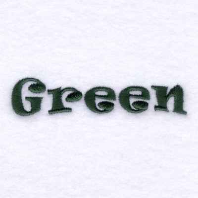 Rainbow Green Machine Embroidery Design