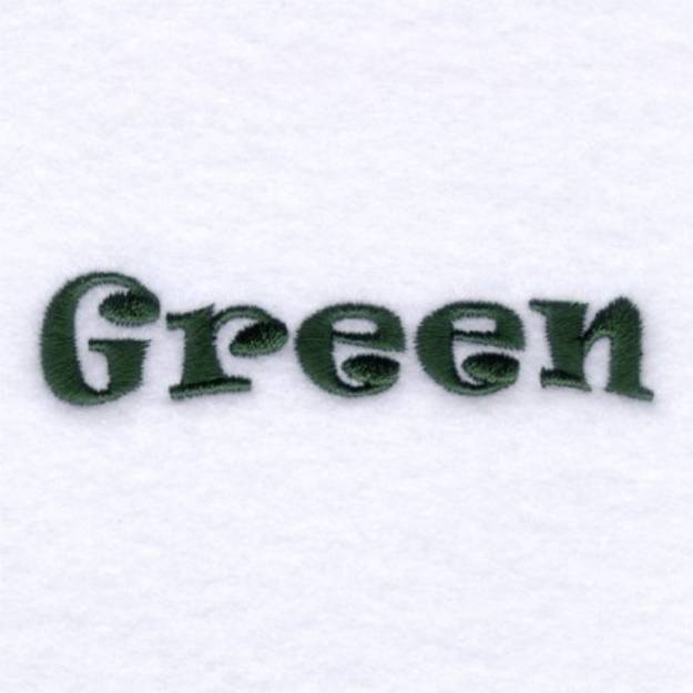 Picture of Rainbow Green Machine Embroidery Design