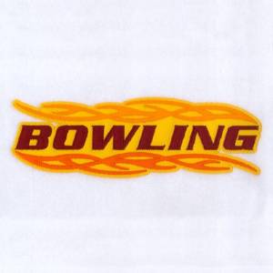 Picture of Bowling Applique Machine Embroidery Design
