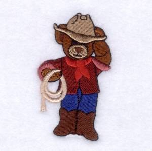 Picture of Cowboy Bear Machine Embroidery Design