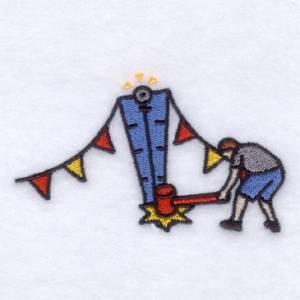 Picture of Test Your Strength Machine Embroidery Design