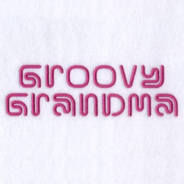 Picture of Groovy Grandma Machine Embroidery Design