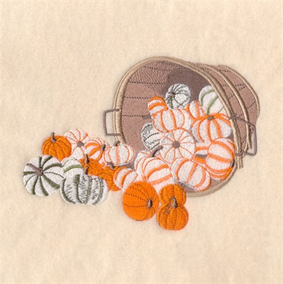 Bushel of Pumpkins Machine Embroidery Design