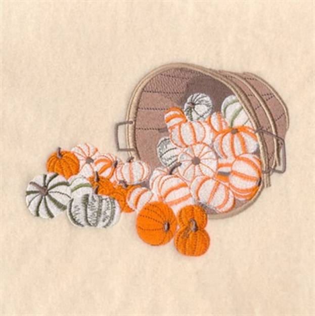 Picture of Bushel of Pumpkins Machine Embroidery Design