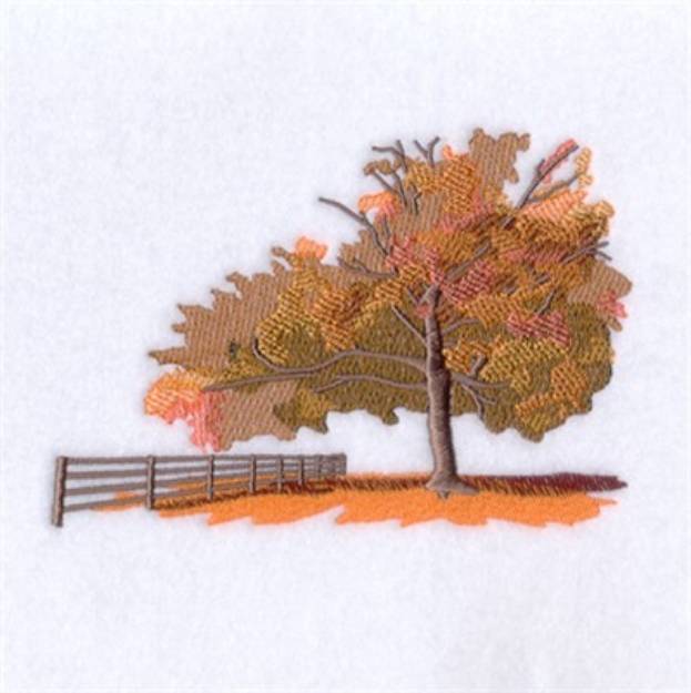 Picture of Autumn Scene Machine Embroidery Design