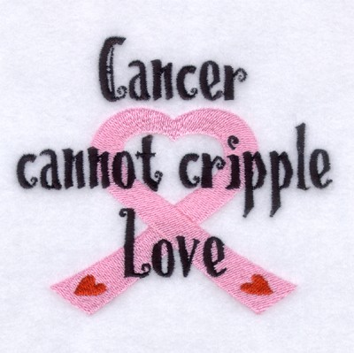 Cancer Cannot... Machine Embroidery Design