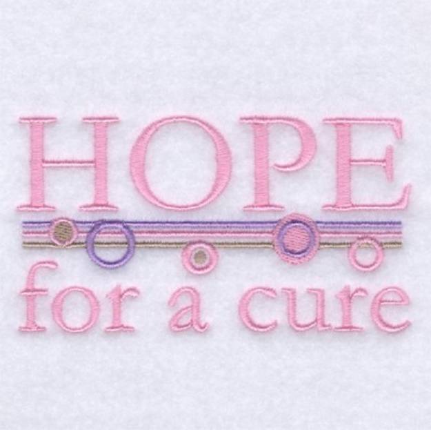 Picture of Hope For a Cure Machine Embroidery Design