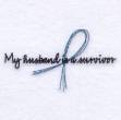 Picture of Husband Is a Survivor Machine Embroidery Design