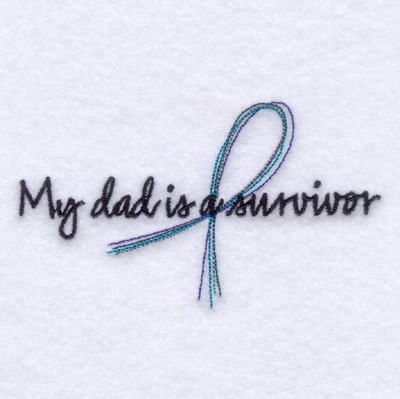 Dad Is a Survivor Machine Embroidery Design