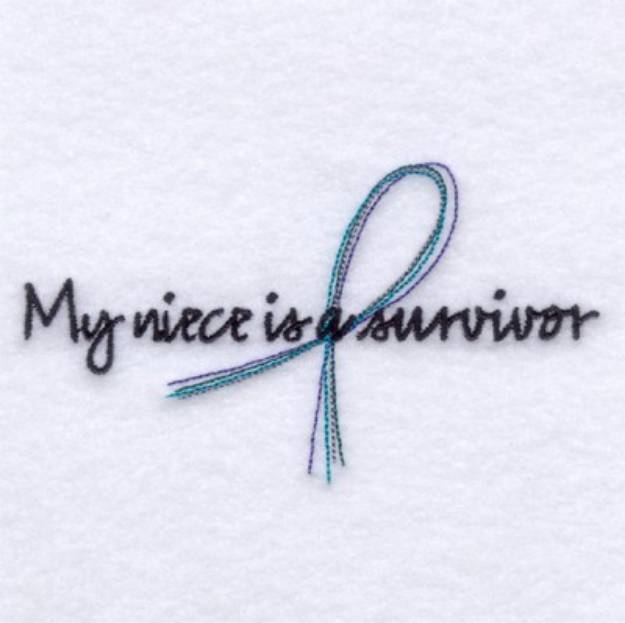 Picture of Niece Is a Survivor Machine Embroidery Design