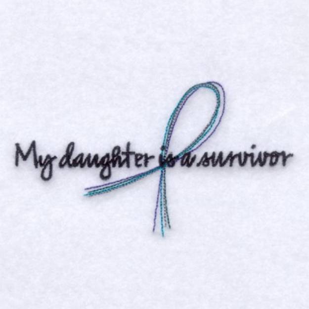 Picture of Daughter Is a Survivor Machine Embroidery Design