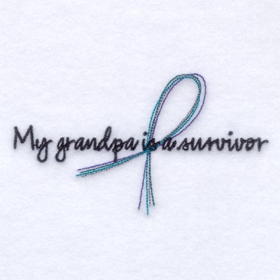 Grandpa Is a Survivor Machine Embroidery Design