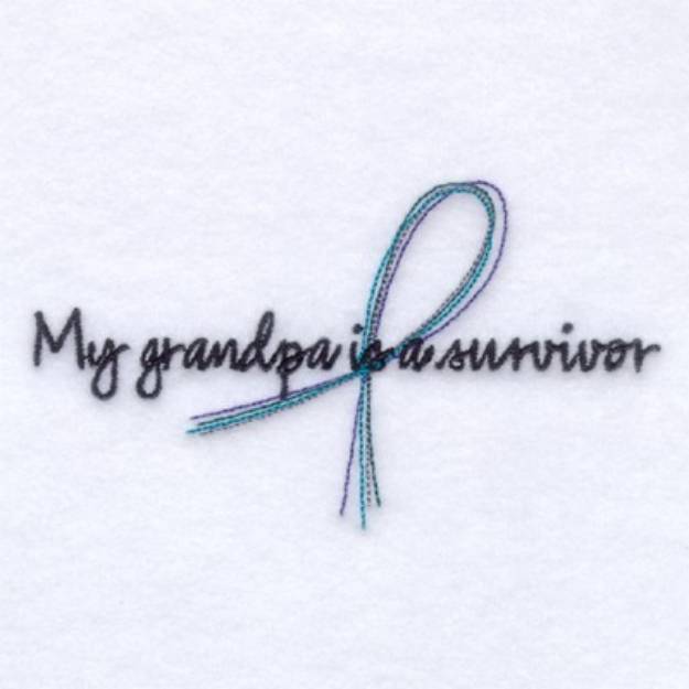 Picture of Grandpa Is a Survivor Machine Embroidery Design