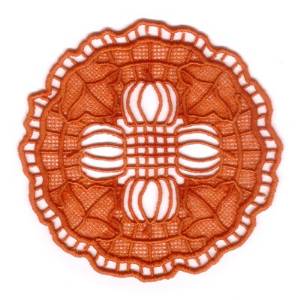 Picture of Autumn Pumpkin Lace Machine Embroidery Design