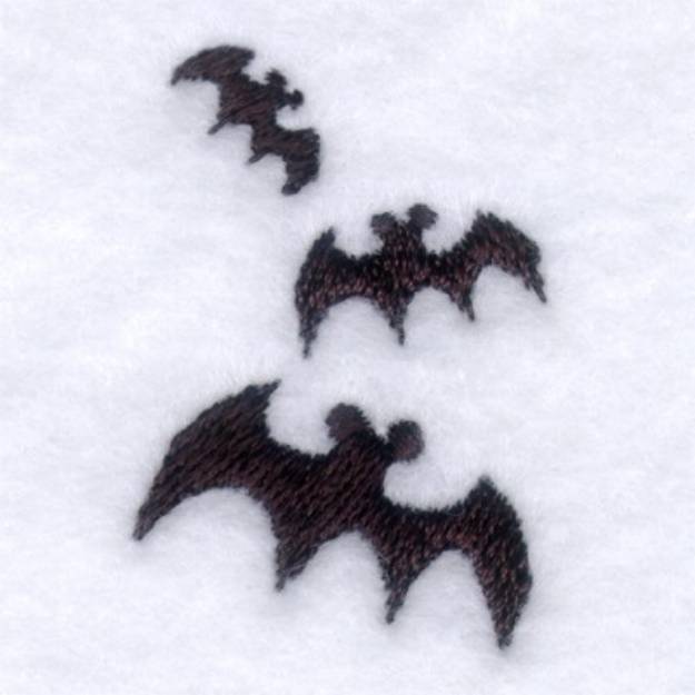 Picture of Mini Bats Machine Embroidery Design