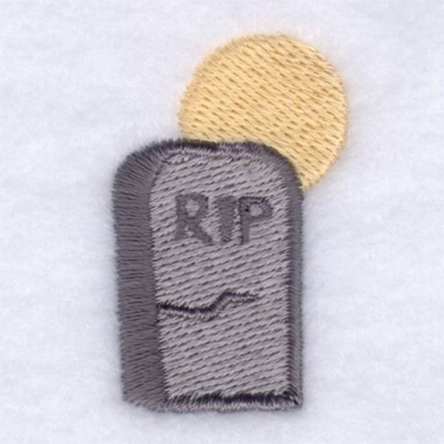 Picture of Mini RIP Gravestone Machine Embroidery Design