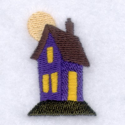 Mini Haunted House Machine Embroidery Design