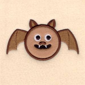 Picture of Bat Circle Applique Machine Embroidery Design