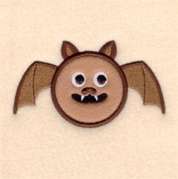 Picture of Bat Circle Applique Machine Embroidery Design