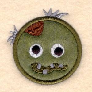 Picture of Zombie Circle Applique Machine Embroidery Design