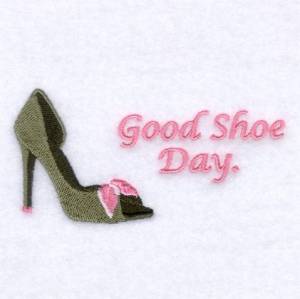 Picture of Good Shoe Day. Machine Embroidery Design