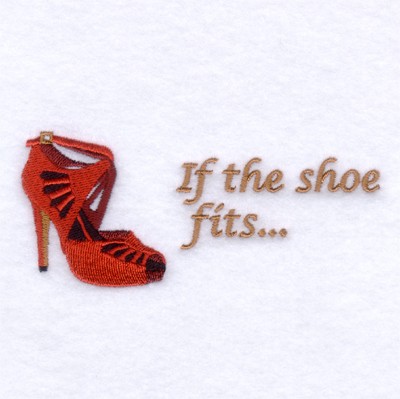 If the Shoe Fits... Machine Embroidery Design