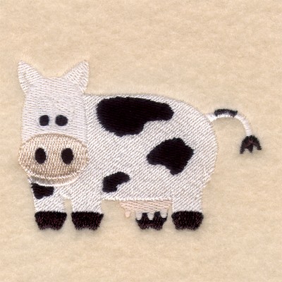 Cartoon Cow Machine Embroidery Design